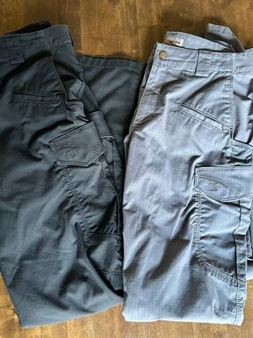 5.11 Tactical Mens Pants Bundle (2) Black Gray 32x34